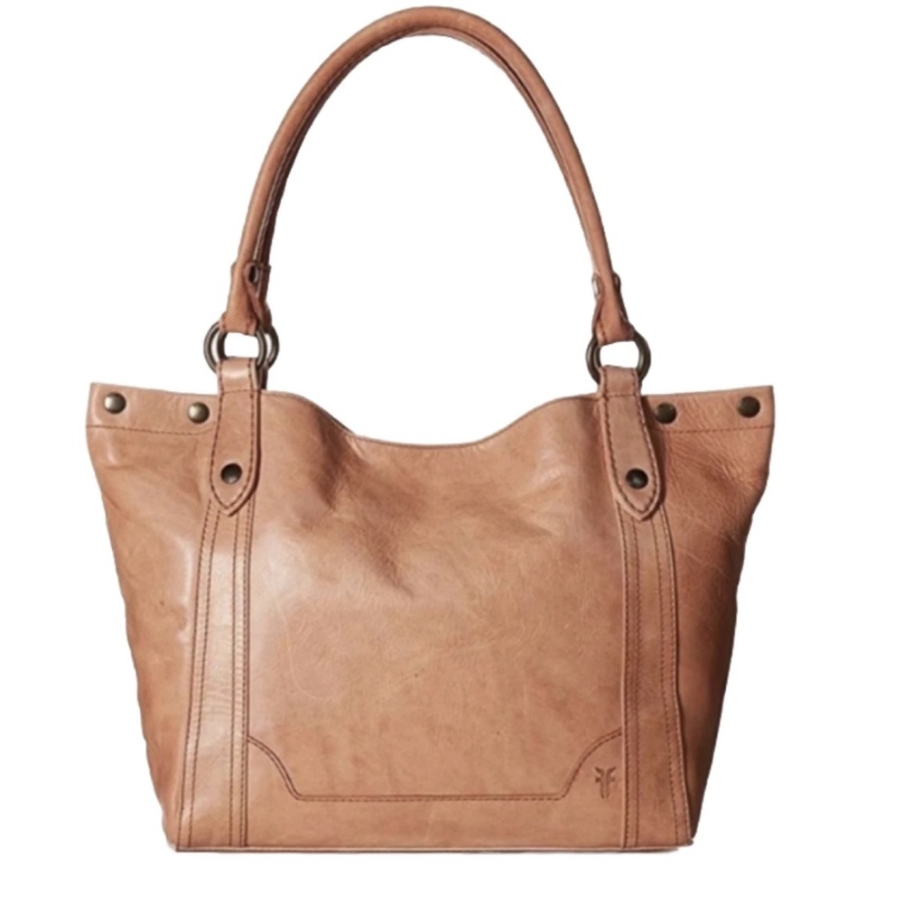 🤍🌷🤍FRYE MELISSA DISTRESSED LEATHER SHOULDER BAG Dusty Rose $388 - Picture 2 of 12